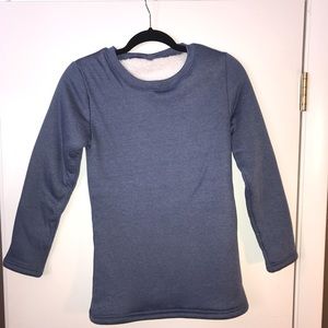 Crew neck fleece lined sweatshirt